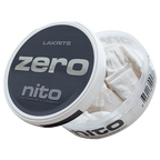 Zeronito Lakrits åben Nikotinfri snus koffeinfri med smagen af Lakrids, hjælper til snusstop