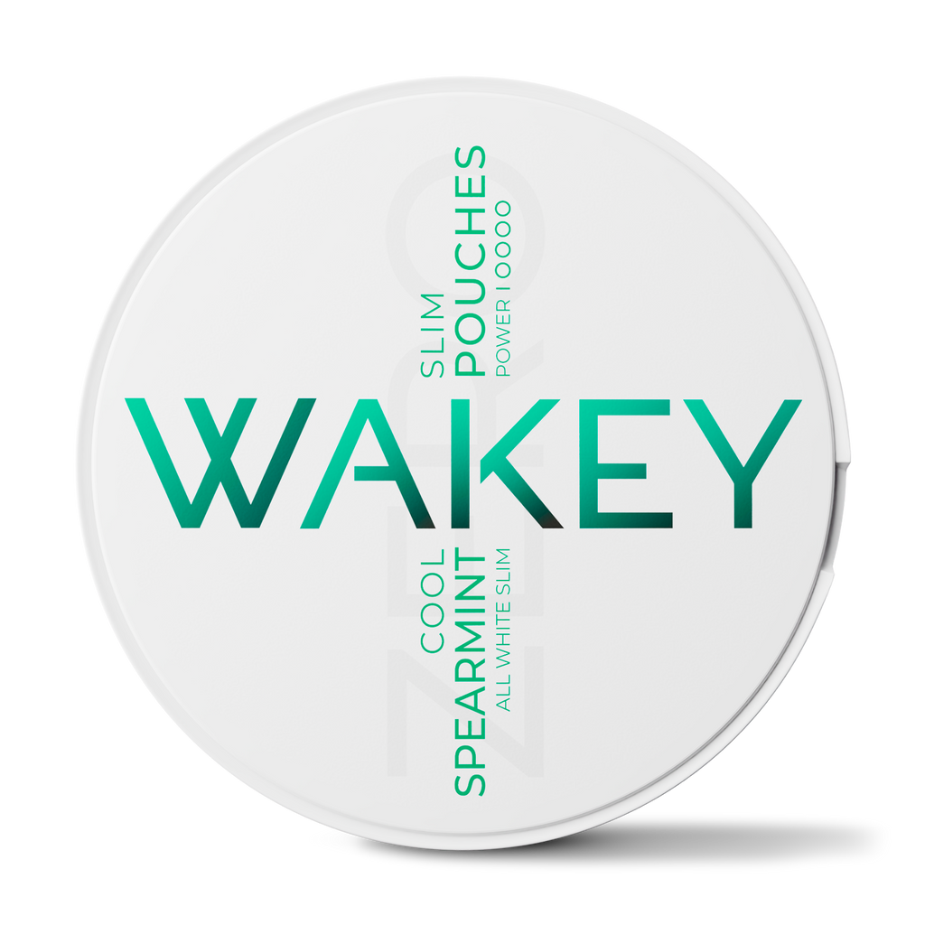 Wakey Zero Spearmint Cool Nikotinfri snus koffeinfri med smagen af Spearmint, hjælper til snusstop